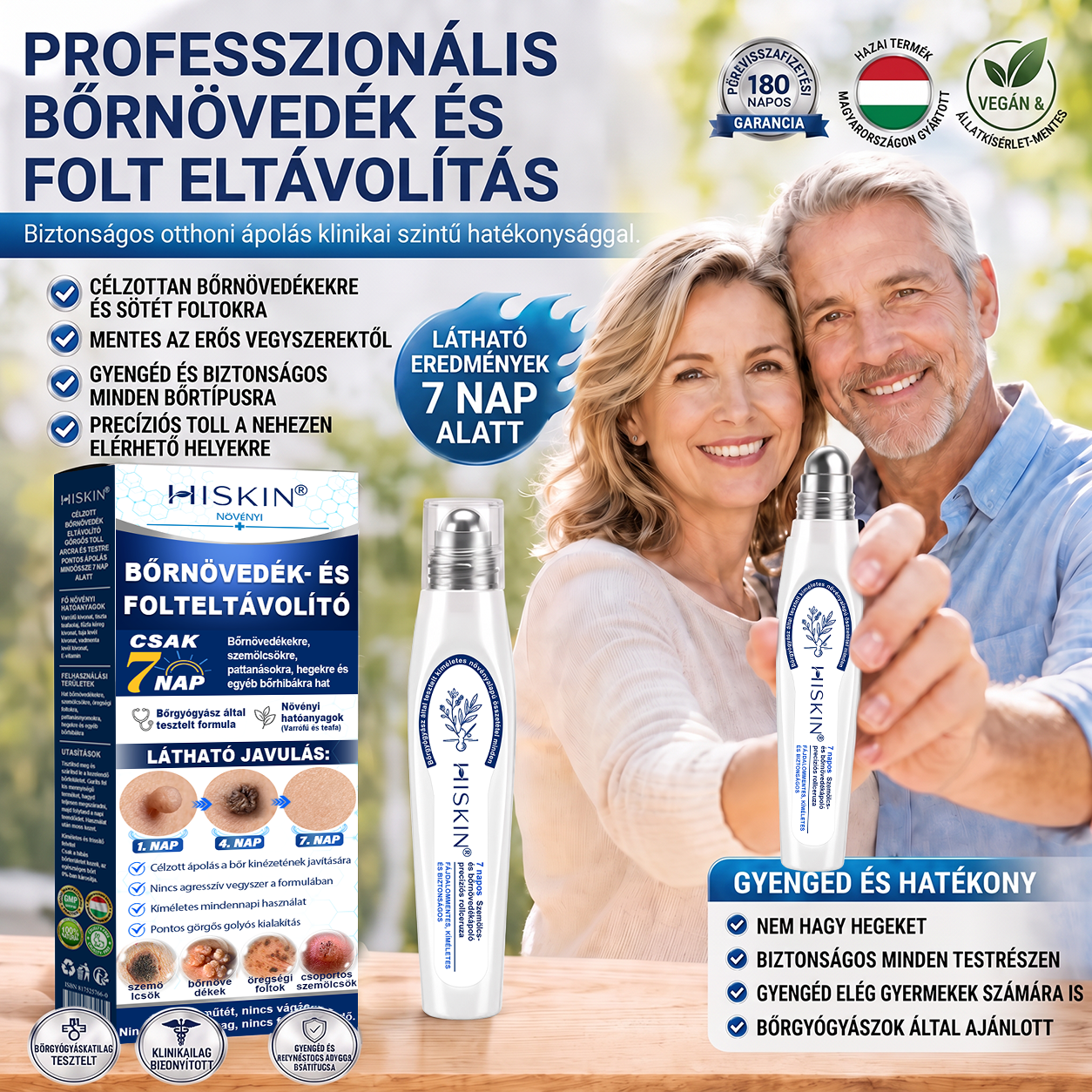 🔥 KÜLÖNLEGES UPGRADE AJÁNLAT! 🚢 Hiskin® 7 napos Szemölcseltávolító Roll‑on Ápoló Folyadék Fájdalommentes rollerball technológia, hegek nélkül! ✅ Extra 50% KEDVEZMÉNY CSAK MOST, ehhez a rendeléshez!