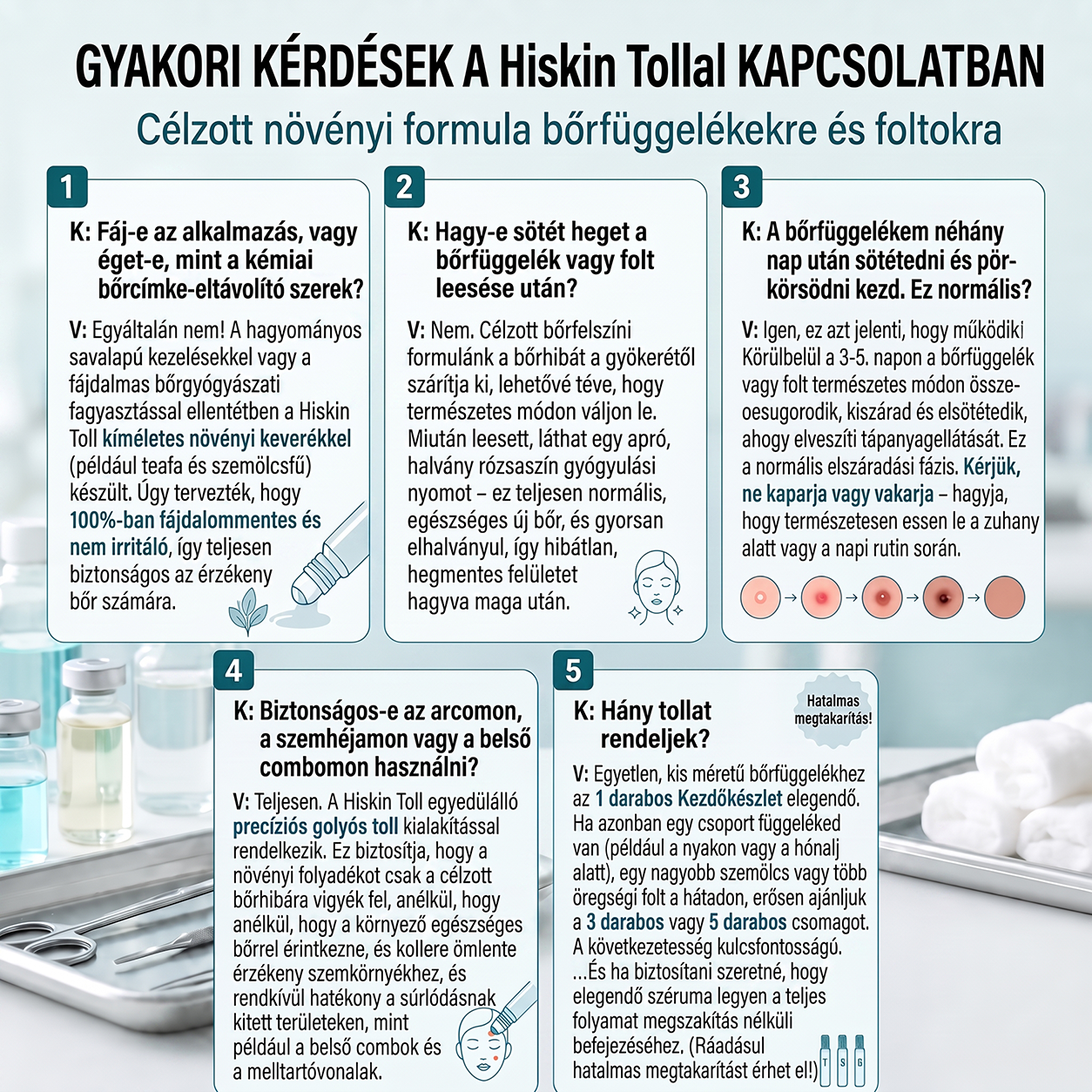 🔥 KÜLÖNLEGES UPGRADE AJÁNLAT! 🚢 Hiskin® 7 napos Szemölcseltávolító Roll‑on Ápoló Folyadék Fájdalommentes rollerball technológia, hegek nélkül! ✅ Extra 50% KEDVEZMÉNY CSAK MOST, ehhez a rendeléshez!