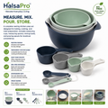 HalsaPro™ PrepNest Mixing Bowl & Measuring Set